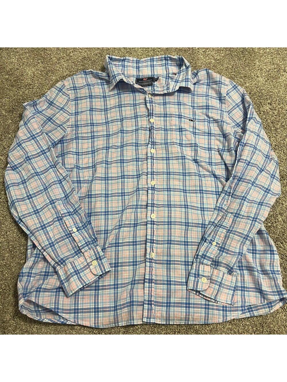 Vineyard Vines Men’s Stoney Hill Slim Fit Tucker Button Down Shirt size XL
